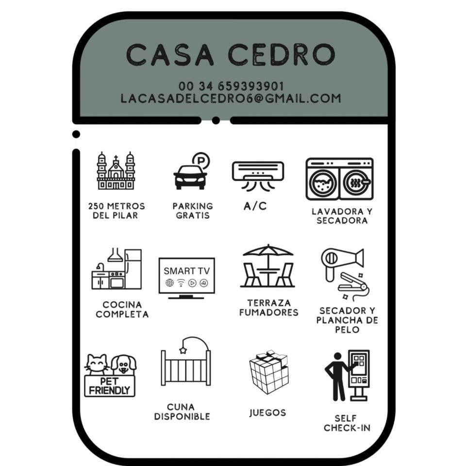 Casa Cedrohistoria Y Confort Con Parking Gratuito Сарагоса Екстериор снимка